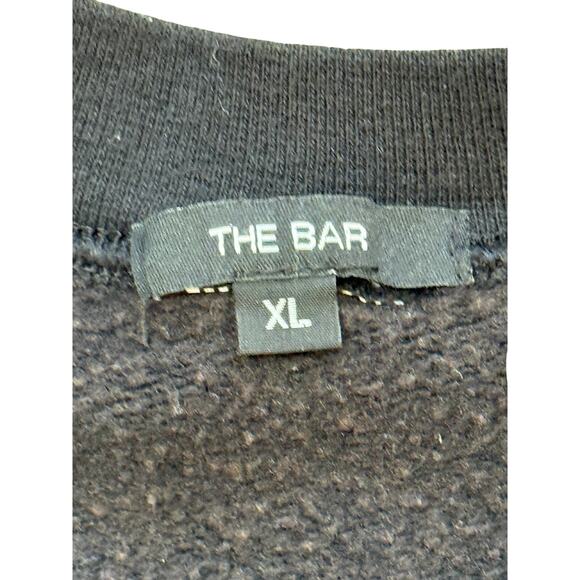 The Bar Arlo Sweatshirt Black White Size XL - Picture 6 of 8